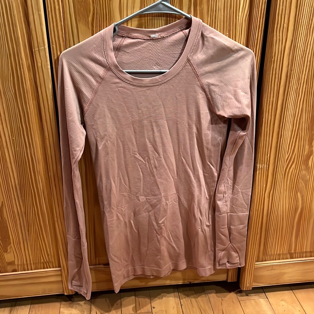 Lululemon swiftly tech long sleeve 0 mauve / pink